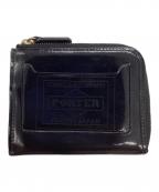 PORTERポーター）の古着「GLASS LEATHER WALLET」｜ブラック