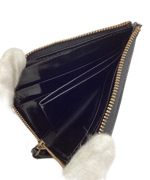 PORTER（ポーター）PORTER (ポーター) GLASS LEATHER WALLET ブラックの古着・服飾アイテム