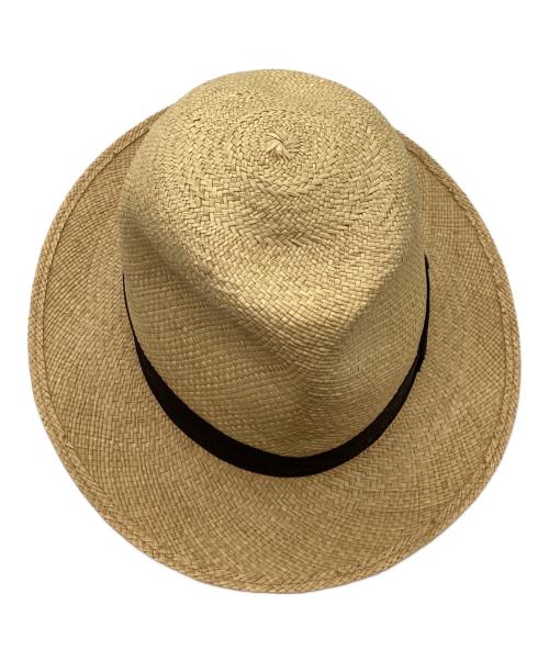 BORSALINO（ボルサリーノ）BORSALINO (ボルサリーノ) ストローハット ベージュ サイズ:USA 7 1/2の古着・服飾アイテム