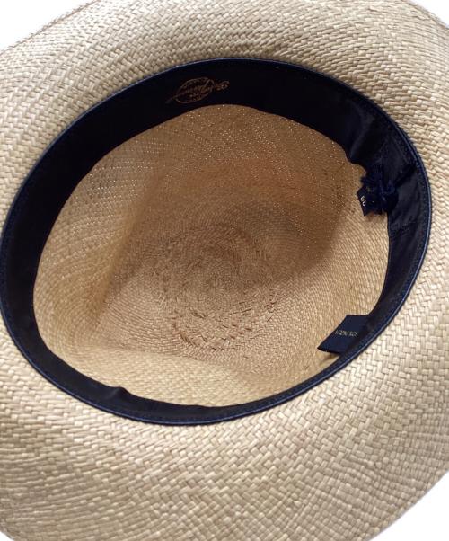 BORSALINO（ボルサリーノ）BORSALINO (ボルサリーノ) ストローハット ベージュ サイズ:USA 7 1/2の古着・服飾アイテム
