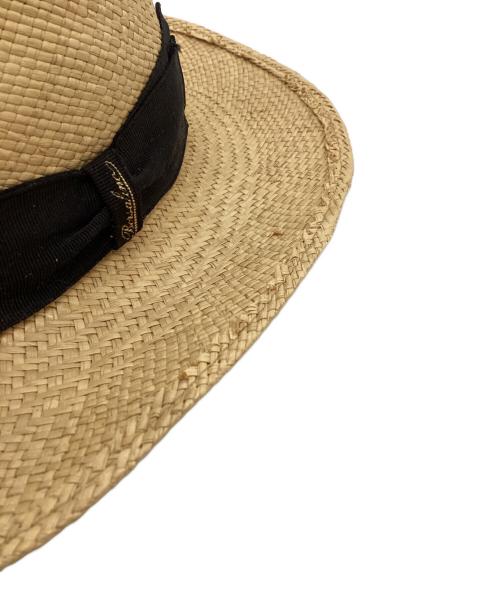 BORSALINO（ボルサリーノ）BORSALINO (ボルサリーノ) ストローハット ベージュ サイズ:USA 7 1/2の古着・服飾アイテム