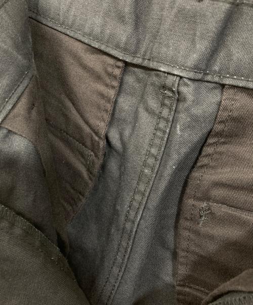 Graphpaper（グラフペーパー）Graphpaper (グラフペーパー) Washi Duck Two Tuck Pants ブラック サイズ:１の古着・服飾アイテム