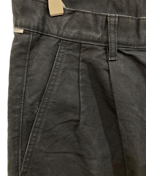 Graphpaper（グラフペーパー）Graphpaper (グラフペーパー) Washi Duck Two Tuck Pants ブラック サイズ:１の古着・服飾アイテム