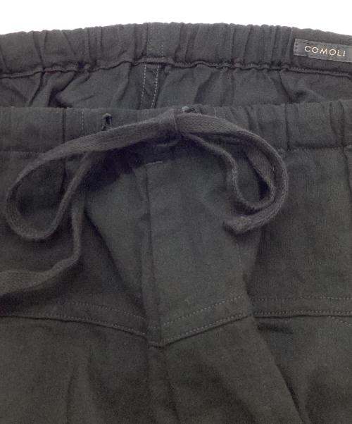 COMOLI（コモリ）COMOLI (コモリ) オックス ドローストリングパンツ ブラック サイズ:2の古着・服飾アイテム