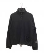 Product Twelveプロダクトトゥエルブ）の古着「メリノウールジップアップスウェット」｜ブラック