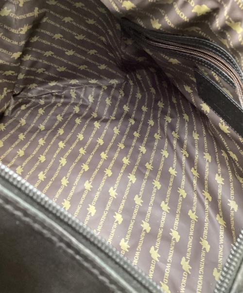 HUNTING WORLD（ハンティングワールド）HUNTING WORLD (ハンティングワールド) 2WAYボストンバッグ ブラックの古着・服飾アイテム