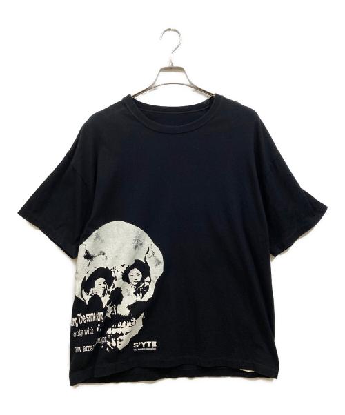 s'yte（サイト）s'yte (サイト) KUME.JP (クメ) プリントTシャツ ブラック サイズ:不明（実寸をご確認ください）の古着・服飾アイテム
