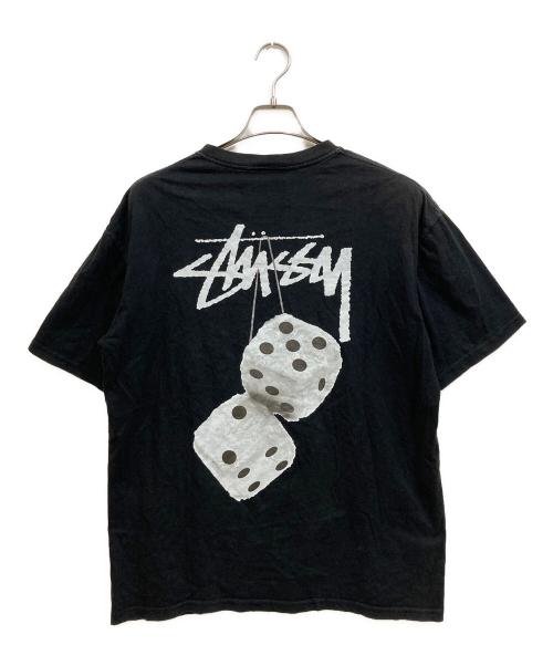 stussy（ステューシー）stussy (ステューシー) プリントTシャツ ブラック サイズ:Lの古着・服飾アイテム