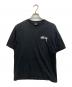stussy（ステューシー）の古着「プリントTシャツ」｜ブラック