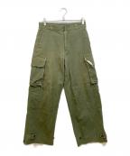 soerteソエルテ）の古着「M47 Wide straight military pants」｜オリーブ