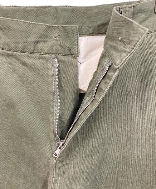 soerte（ソエルテ）soerte (ソエルテ) M47 Wide straight military pants オリーブ サイズ:3の古着・服飾アイテム