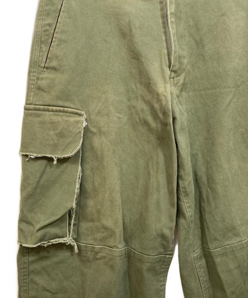 soerte（ソエルテ）soerte (ソエルテ) M47 Wide straight military pants オリーブ サイズ:3の古着・服飾アイテム