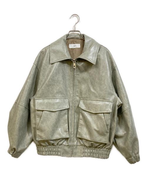 SLY（スライ）SLY (スライ) FAUX LEATHER ZIP UP グリーン サイズ:Freeの古着・服飾アイテム