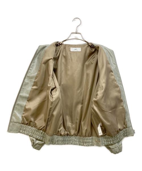 SLY（スライ）SLY (スライ) FAUX LEATHER ZIP UP グリーン サイズ:Freeの古着・服飾アイテム