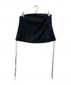 RAW STUDIOロウスタジオ）の古着「SUEDE BALLOON BUSTIER」｜ブラック