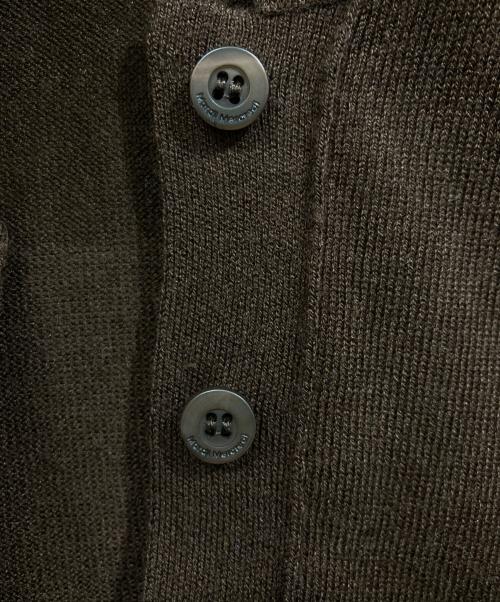 Mardi Mercredi（マルディメクルディ）Mardi Mercredi (マルディメクルディ) KNIT SLIMFIT SHIRT PIQUET ブラウン サイズ:Freeの古着・服飾アイテム