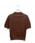 Mardi Mercredi (マルディメクルディ) KNIT SLIMFIT SHIRT PIQUET ブラウン サイズ:Free：7000円