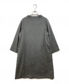 nest Robeネストローブ）の古着「ウールミンクカシミヤボトルネックワンピース」｜グレー