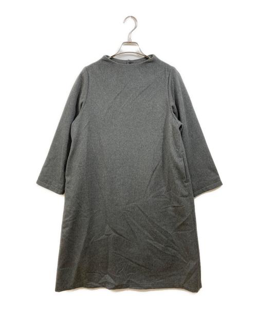 nest Robe（ネストローブ）nest Robe (ネストローブ) ウールミンクカシミヤボトルネックワンピース グレー サイズ:SIZE Freeの古着・服飾アイテム