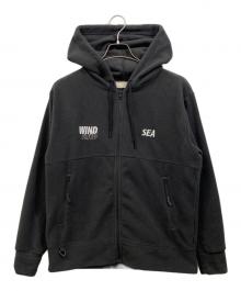 WIND AND SEA（ウィンダンシー）の古着「POLARTEC FLEECE HOODIE」｜ブラック