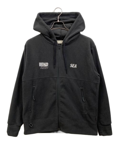 WIND AND SEA（ウィンダンシー）WIND AND SEA (ウィンダンシー) POLARTEC FLEECE HOODIE ブラック サイズ:Mの古着・服飾アイテム