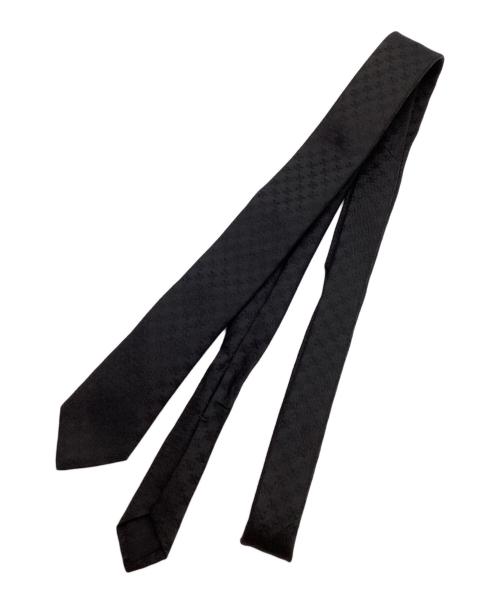 CELINE（セリーヌ）CELINE (セリーヌ) シルクジャカードミニトリオンフネクタイ ブラック サイズ:なしの古着・服飾アイテム