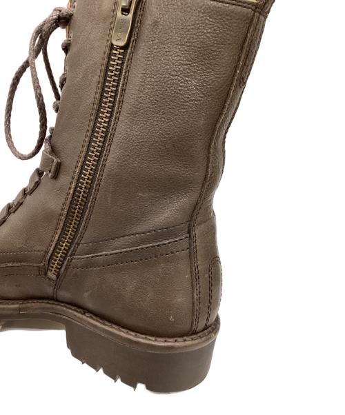 SAYA（サヤ）SAYA (サヤ) レースアップブーツ ブラウン サイズ:23 1/2の古着・服飾アイテム