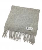 JOHNSTONS OF ELGINジョンストンズオブエルガン）の古着「カシミヤマフラー」｜グレー