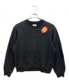 thisisneverthat（ディスイズネバーザット）の古着「Oval Sticker Crewneck」｜ブラック
