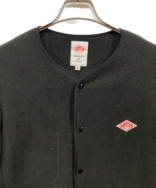 DANTON（ダントン）DANTON (ダントン) フリースカーディガン グレー サイズ:42の古着・服飾アイテム