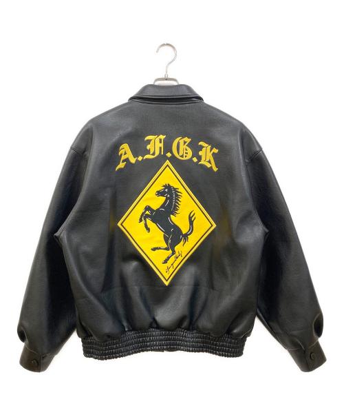 A FEW GOOD KIDS（アフューグッドキッズ）A FEW GOOD KIDS (アフューグッドキッズ) PUエコレザーブルゾン ブラック サイズ:Mの古着・服飾アイテム