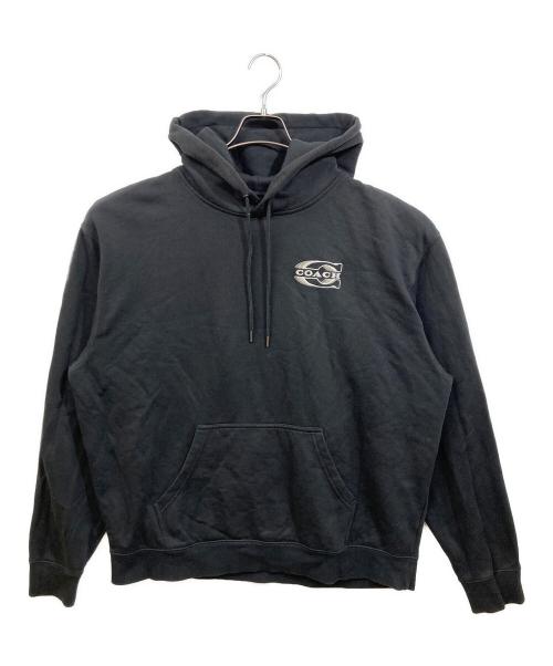 COACH（コーチ）COACH (コーチ) グラディエント シグネチャー フーディー ブラック サイズ:Lの古着・服飾アイテム