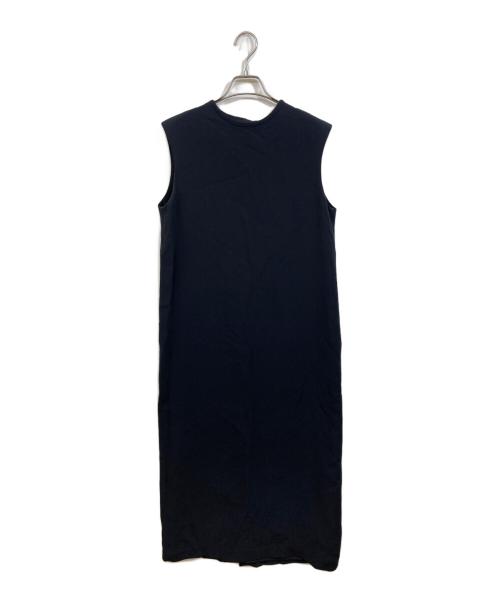 BALLSEY（ボールジィ）BALLSEY (ボールジィ) シルクダブルクロス バックリボンワンピース ブラック サイズ:36の古着・服飾アイテム