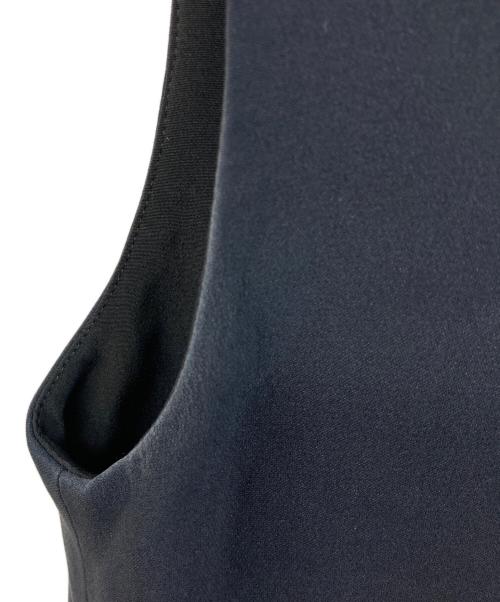 BALLSEY（ボールジィ）BALLSEY (ボールジィ) シルクダブルクロス バックリボンワンピース ブラック サイズ:36の古着・服飾アイテム