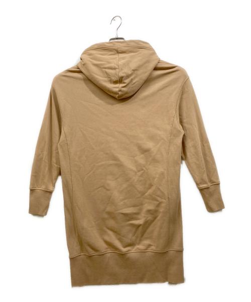 LACOSTE（ラコステ）LACOSTE (ラコステ) 裏毛スウェットフーディワンピース ブラウン サイズ:size36の古着・服飾アイテム