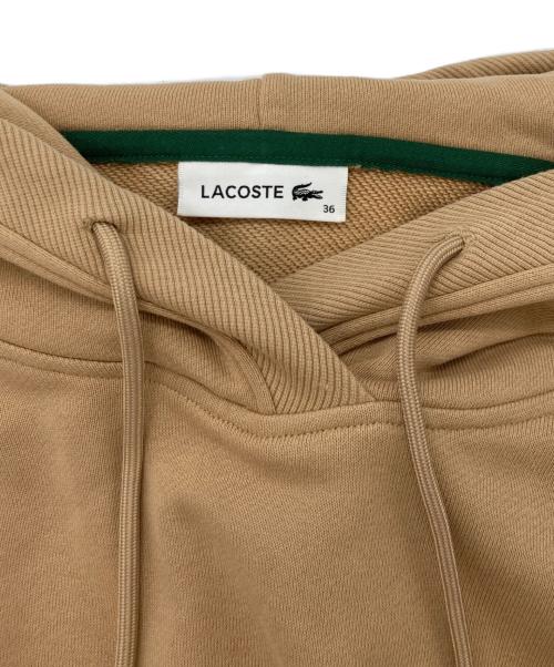 LACOSTE（ラコステ）LACOSTE (ラコステ) 裏毛スウェットフーディワンピース ブラウン サイズ:size36の古着・服飾アイテム