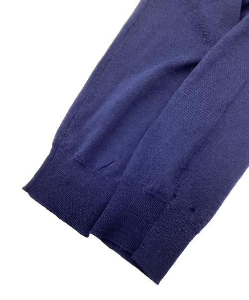 PRADA（プラダ）PRADA (プラダ) Vネックウールカーディガン ネイビー サイズ:38の古着・服飾アイテム