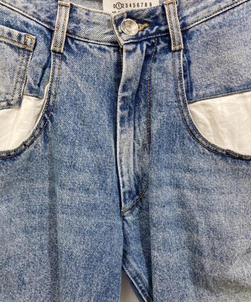 Maison Margiela（メゾンマルジェラ）Maison Margiela (メゾンマルジェラ) STRAIGHT DENIM PANTS CONTRAST POCKETS ブルー サイズ:40の古着・服飾アイテム