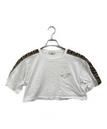 FENDI（フェンディ）の古着「ズッカ柄クロップドTシャツ」｜ホワイト