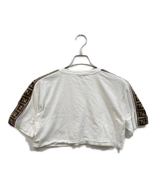 FENDI（フェンディ）FENDI (フェンディ) ズッカ柄クロップドTシャツ ホワイト サイズ:Sの古着・服飾アイテム