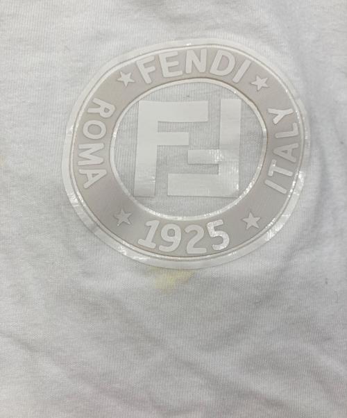 FENDI（フェンディ）FENDI (フェンディ) ズッカ柄クロップドTシャツ ホワイト サイズ:Sの古着・服飾アイテム
