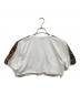 FENDI (フェンディ) ズッカ柄クロップドTシャツ ホワイト サイズ:S：14000円
