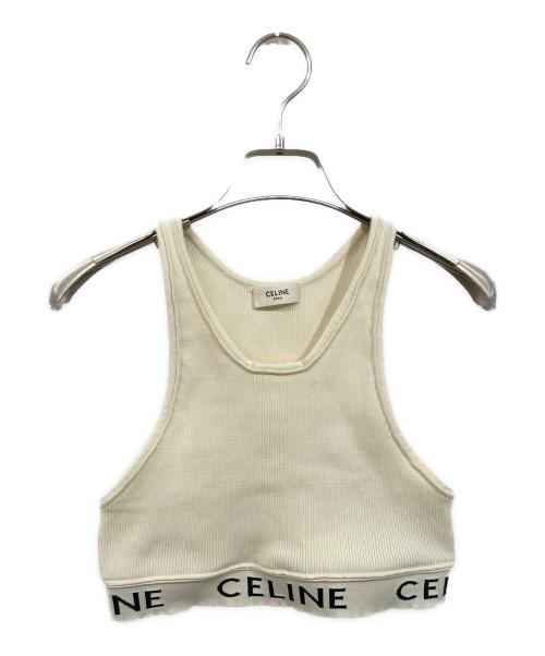 CELINE（セリーヌ）CELINE (セリーヌ) アスリート ブラ / メッシュ アイボリー サイズ:Mの古着・服飾アイテム