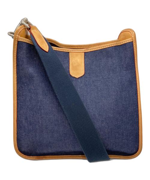 DOONEY&BOURKE（ドゥーニーアンドバーク）DOONEY&BOURKE (ドゥーニーアンドバーク) デニムレザーショルダーバッグ インディゴの古着・服飾アイテム