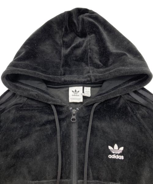 adidas（アディダス）adidas (アディダス) ベロアセットアップジャージ ブラック サイズ:XSの古着・服飾アイテム