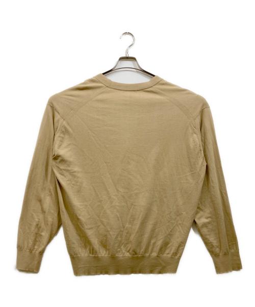 AURALEE（オーラリー）AURALEE (オーラリー) SUPER HIGH GAUGE COTTON KNIT CARDIGAN ベージュ サイズ:4の古着・服飾アイテム