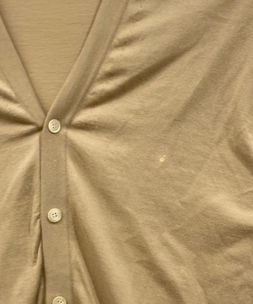 AURALEE（オーラリー）AURALEE (オーラリー) SUPER HIGH GAUGE COTTON KNIT CARDIGAN ベージュ サイズ:4の古着・服飾アイテム