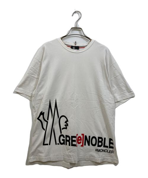 MONCLER GRENOBLE（モンクレール グルノーブル）MONCLER GRENOBLE (モンクレール グルノーブル) ロゴプリントTシャツ ホワイト サイズ:Lの古着・服飾アイテム