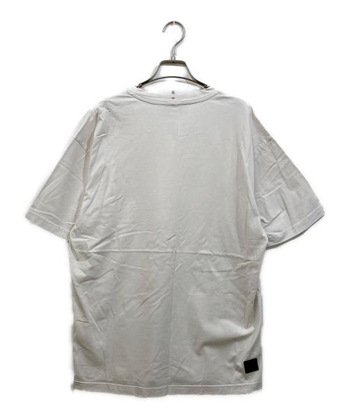 MONCLER GRENOBLE（モンクレール グルノーブル）MONCLER GRENOBLE (モンクレール グルノーブル) ロゴプリントTシャツ ホワイト サイズ:Lの古着・服飾アイテム