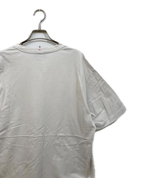 MONCLER GRENOBLE（モンクレール グルノーブル）MONCLER GRENOBLE (モンクレール グルノーブル) ロゴプリントTシャツ ホワイト サイズ:Lの古着・服飾アイテム